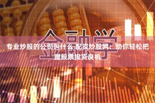 专业炒股的公司叫什么 配资炒股网：助你轻松把握股票投资良机